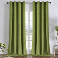 Joydeco Moss Green 100% Blackout Curtains 90 Inch 2 Panels, Luxury Thermal by JOYDECO