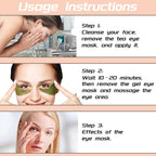 15 Pairs Under Eye Patches for Dark Circles, 15 Packs Lip Masks, Hydrating - Image 6