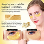 PEAUAMIE Under Eye Patchs 24k Gold Eye Mask and Hyaluronic Acid and Rose - Image 4