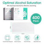 Gellen 400 Pack Nail Prep Cleanser Pads, Alcohol Pads - Image 2