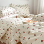 MKXI Twin Size Floral Duvet Cover Set - Image 5