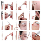 FAMILIFE Manicure Set, Professional Nail Kit Stainless Steel Nail Clipper Set - Image 5