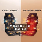 Back Massager with Heat, Vibration Massage Seat Cushion with 8 Massage Nodes & - Image 2
