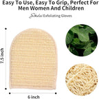 Exfoliating Loofah Mitt Shower Gloves - Image 4
