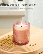 M&SENSE Floral Natural Soy Scented Candle, 7.8oz 42H Non-Toxic Aromatherapy - Image 2