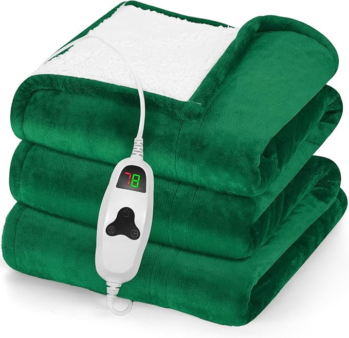 greenoak Heated Blanket Electric Throw 50"X60", Heating Blanket - Image 9