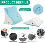 4PCS Wedge Pillow Set for After Surgery, Orthopedic Bed Wedge Pillow for Back - Image 3