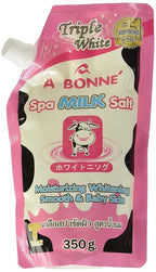 A Bonne Spa Milk Salt Moisturizes Whitens and Softens Skin 350g by Unknown