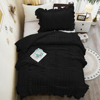 WONGS BEDDING Comforter Full Size, Soft Seersucker Textured Bedding Set Full - Image 6