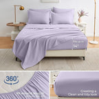 Sasttie Queen Comforter Set, 7 Pieces Bed in a Bag Queen, Complete Bedding Set - Image 4