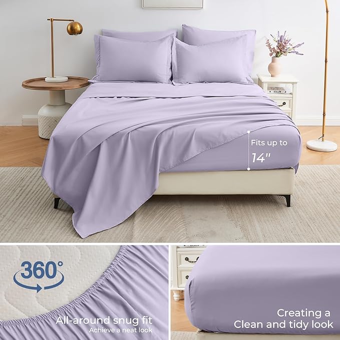 Sasttie Full Size Comforter Sets, 7 Pieces Bed in a Bag Full, Complete Bedding - Image 4