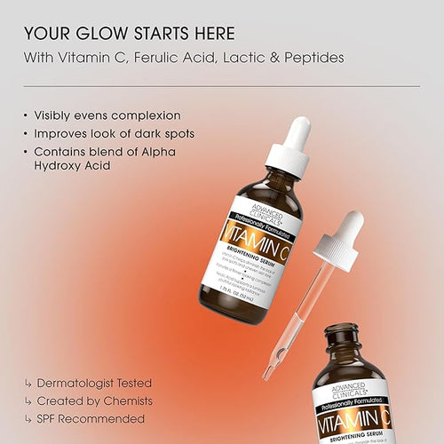 Advanced Clinicals Vitamin C Cream + Vitamin C Serum 2PC Skincare Set | - Image 2