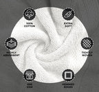 Avalon Towels Luxury 8 Piece White Towels Set, 2 Bath Towels, 2 Hand Towels and - Image 5