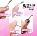 FANDAMEI Nail Buffers and Files, Nail Care Kit, Nail Cuticle Tools Set - Image 3