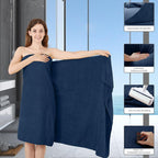 Bath Towel Set 4 Piece Oversized Bath Sheet 35"x70”Extra Large Bath Towel Soft - Image 4