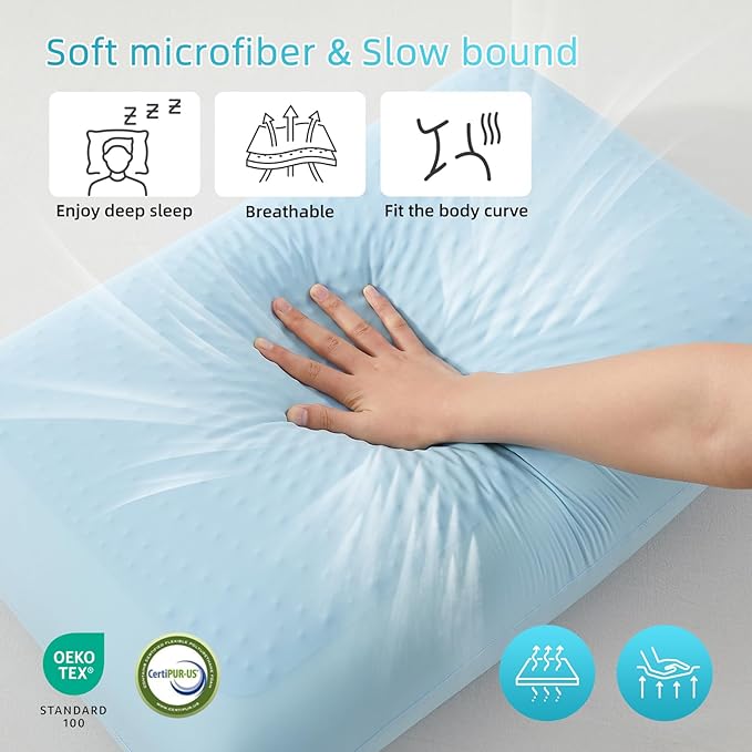 SAPHREAS Cooling Gel Memory Foam Pillow - Image 7