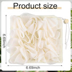 3 Pcs Washcloth Loofah Combo, 2 in 1 Bath Loofah Sponge - Image 2