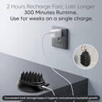 EKZ Sonic Vibrating Scalp Massager Shampoo Brush: Electric Silicone Hair - Image 8