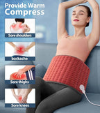 VALGELUIK Heating Pad for Back, Neck & Shoulder Pain Relief – 12"x24" Electric - Image 9