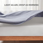 Queen Size Flat Sheet 2 Pack, 100% Cotton Percale Flat Bed Sheet, Breathable - Image 7