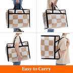 Lifewit 8 Pack Clear Clothes Storage Bags, 40L Plastic Blanket Storage Bag - Image 6