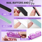 FANDAMEI Nail Care Kit, Nail Buffers and Files, Nail Cuticle Tools Kit - Image 5