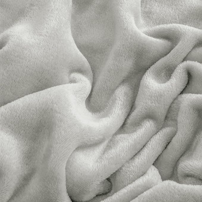 BEDELITE Flannel Sheets King Size Light Grey - Image 5