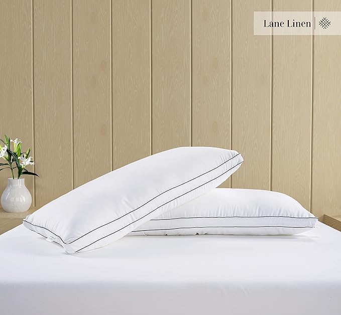 LANE LINEN Bed Pillows Queen Size Set of 2 - Image 3