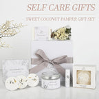 EXTALOW Spa Gifts for Women Bath and Body Gift Basket Mothers Day Gifts Coconut - Image 8