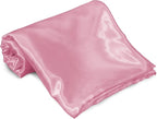Homiest Pink Satin Flat Sheet King - Image 2