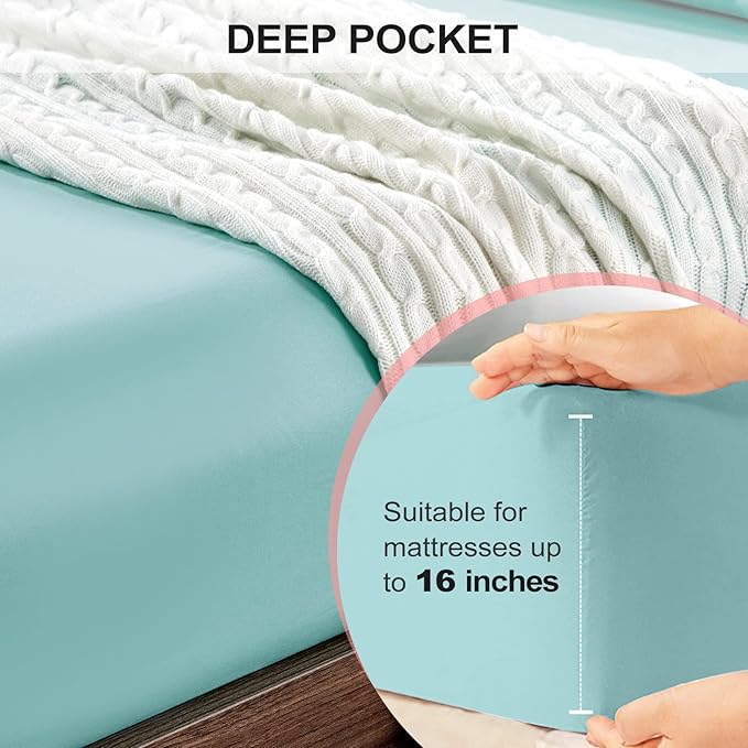 FreshCulture Queen Fitted Sheet Only 2 Pack - Image 4