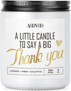 AOOVOO Candle - 9oz Soy Wax Candle, Lavender Scent - Thank You Gift by AOOVOO