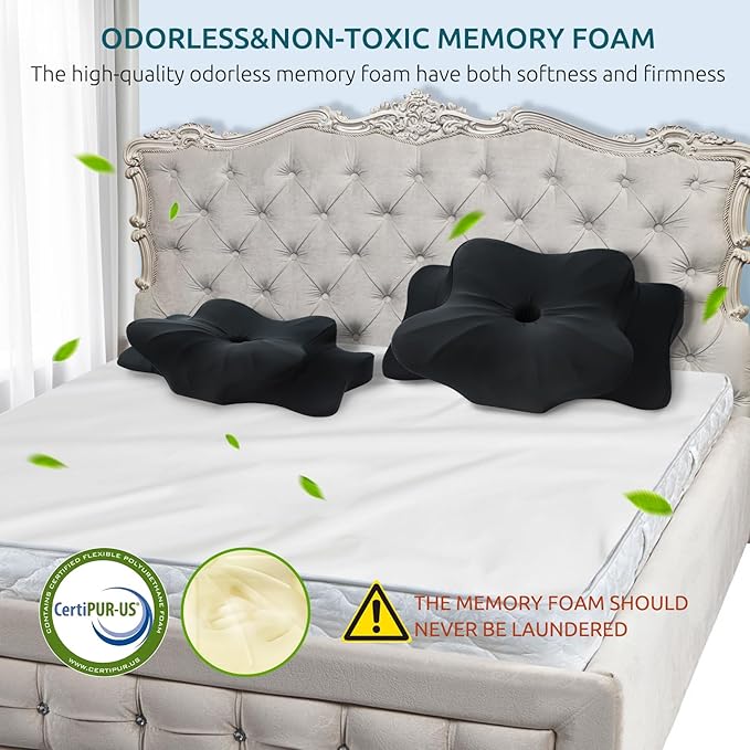 DONAMA Cervical Pillow for Neck and Shoulder, Contour Memory Foam Pillow - Image 7