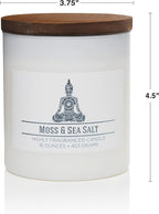 Carolina Moss & Sea Salt Scented Candle, 16 oz Wellness Relaxing Aromatherapy - Image 6