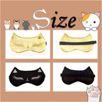 Cute Cat Sleep Mask for Kids, 2 Pack Silk Sleeping Eye Cover Adjustable Mask - Image 2
