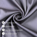 Jocoku 100% Mulberry Silk Pillowcases Set of 2 - Image 5