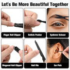 Manicure Nail Clippers Sets Stainless Steel Nail Grooming Cutter Kit Travel - Image 5