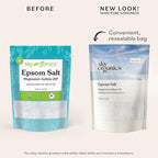 Sky Organics - Epsom Salt Bath Soak, 5 lbs - Magnesium Sulfate USP - 100% Pure - Image 2