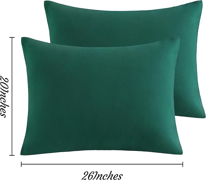 NTBAY Standard Pillow Cases Set of 2, 2 Pack Brushed Microfiber 20x26 Pillow - Image 3