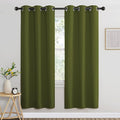 NICETOWN Olive Bedroom Curtains 72 inches Long, Grommet Blackout Thermal by NICETOWN
