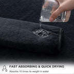 8-Piece Black Bath Towels Set, 2 Oversized Large Bath Towels Sheet, 2 Hand - Image 4