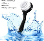 3 Pieces Facial Cleansing Brush Acrylic Handle Face Scrubbers Soft Bristle - Image 4