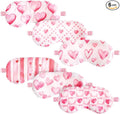 Cuffbow 6 Pack Plush Sleep Mask Set, Cute Plush Eye Masks by Cuffbow