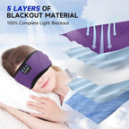TOPOINT Sleep Mask Headphones Bluetooth Wireless 5.4, Breathable Cotton Eye Mask - Image 2