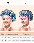 mikimini Flamingo Medium Shower Caps Pack of 2, Shower Cap - Image 2