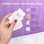 Gellen 100 Pack Nail Cleanser Pads and Polish Remover Pads, Acetone Nail Polish - Image 4