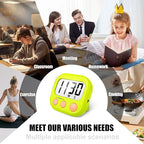 6 Pack Digital Kitchen Timers for Cooking Magnetic Timer for Cooking Loud Alarm - Image 5