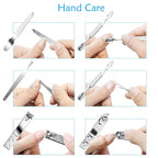Teamkio Manicure Pedicure Set Nail Clippers Travel Hygiene Kit Stainless Steel - Image 6