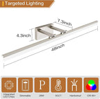 SOLFART 5 Color Temperature Dimmable 47.2 Inch Bathroom Light Fixtures Over - Image 7