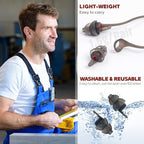 Corded Ear Plugs for Work 2 Pairs, 100x Reusable Ultra-Comfy Earplugs - Image 5